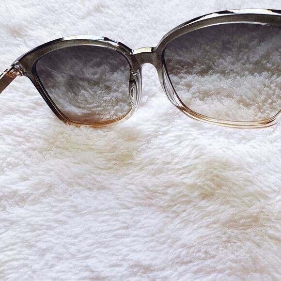 Joanne Clear Gray Square Sunglasses - Picture 9 of 12